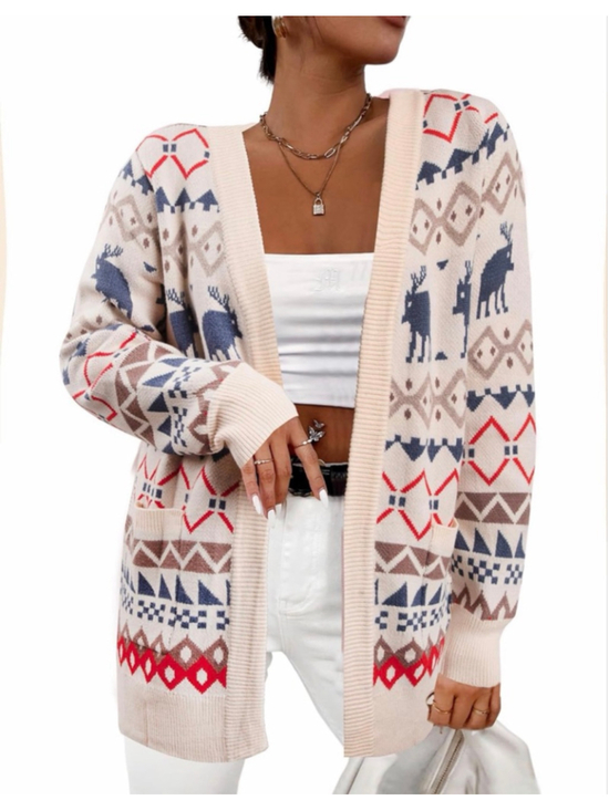 QLIPIN Sweaters - NEW Ugly Christmas Cardigan Knit Sweater Cardigans Oversized S